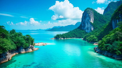 Fototapeta premium tropical island in thailand