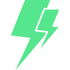 Obraz premium Electric Current icon single vector illustration