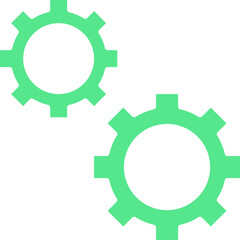 Cogwheel icon single vector illustration