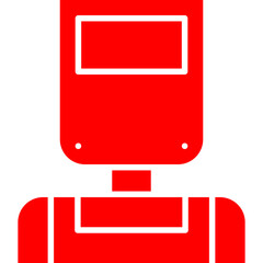 Welder icon single vector illustration