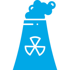 Nuclear Plant icon single vector illustration