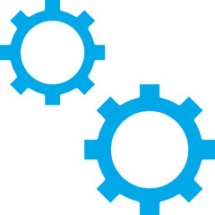 Cogwheel icon single vector illustration