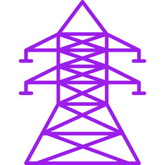 Power Line icon single vector illustration