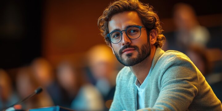 A researcher presenting findings in a seminar