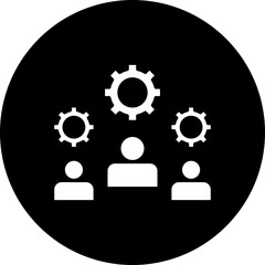 Multiple Cogwheels icon single vector illustration