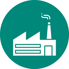 Fototapeta premium Factory I icon single vector illustration