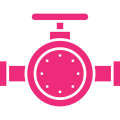 Valve II icon single vector illustration
