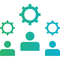 Multiple Cogwheels icon single vector illustration