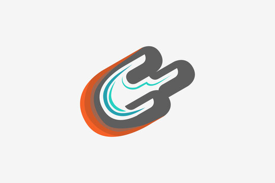 meteor retro move fast down logo