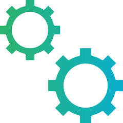 Cogwheel icon single vector illustration
