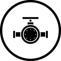Valve II icon single vector illustration