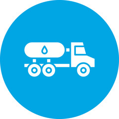 Tank Truck icon single vector illustration