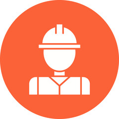 Industry Worker II icon single vector illustration