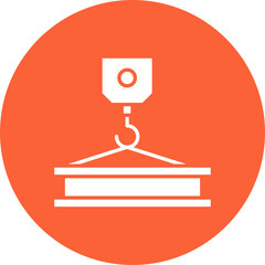 Crane I icon single vector illustration