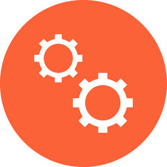 Cogwheel icon single vector illustration