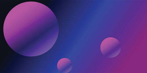 Neon spheres and lines form the vector background of the future technology poster.