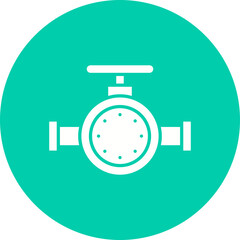 Valve II icon single vector illustration