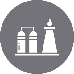 Refinery icon single vector illustration