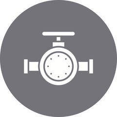 Valve II icon single vector illustration