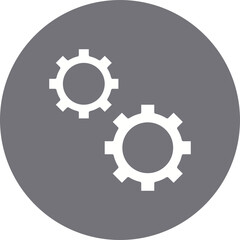 Cogwheel icon single vector illustration