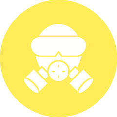 Gas Mask icon single vector illustration