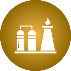 Refinery icon single vector illustration