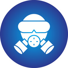Gas Mask icon single vector illustration