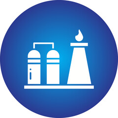Refinery icon single vector illustration