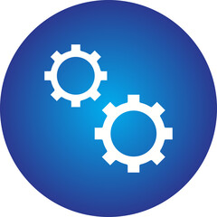 Cogwheel icon single vector illustration