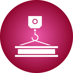 Crane I icon single vector illustration