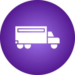 Fototapeta premium Truck icon single vector illustration