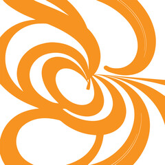 Fototapeta premium Hypnosis spiral swirling comic background vector on white background.