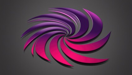 Obraz premium Abstract Swirling Purple Pink Design Graphic
