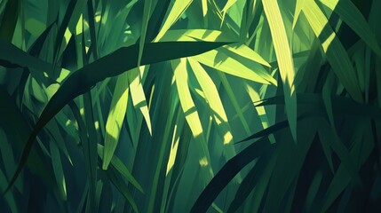 A close-up of thick green grass with subtle shadows between blades, highlighting its natural texture.