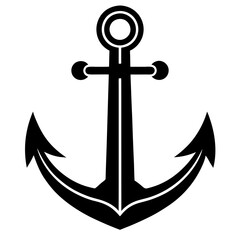 Anchor icon vector on white background