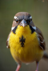 Naklejka premium yellow sparrow Generative AI 