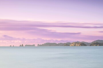 優しい朝の野蒜海岸