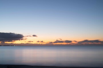 優しい朝の野蒜海岸