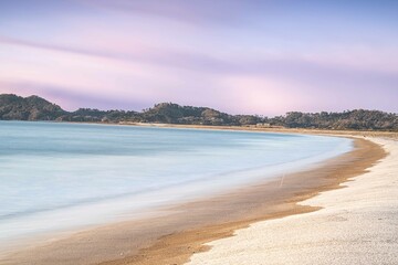 優しい朝の野蒜海岸