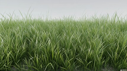 Obraz premium A natural green grass field with crisp, sharp details in every blade, creating a fresh and organic look.
