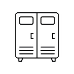 Locker  icon isolated on a white background. Vector illustration.