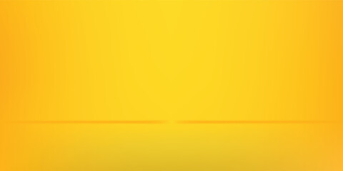 yellow background abstract with Gradient in empty room studio, Yellow modern empty room studio gradient art