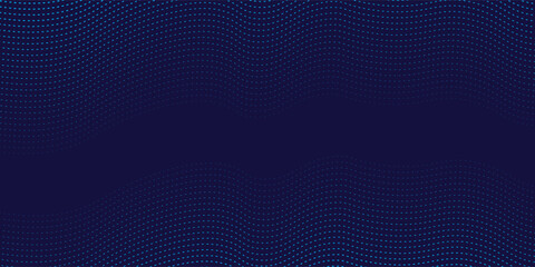 Obraz premium blue wavy halftone background. Dot pop art sport style vector modern