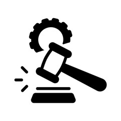 Vector black icon for Apellate practice