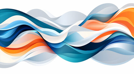 Abstract colorful wave design, flowing background, dynamic movement, website header