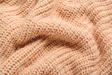 Texture of knitted fabric as background