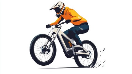 Naklejka premium Cycling vector icon. Can be used for printing, mobile and web applications.