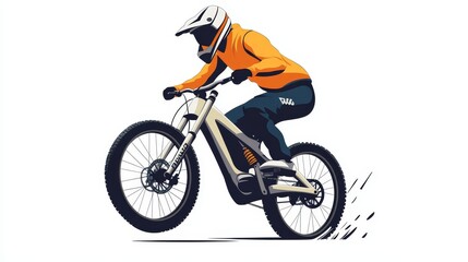 Fototapeta premium Cycling vector icon. Can be used for printing, mobile and web applications.