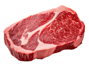 Obraz premium wagyu A5 perfect marbling quality on isolated white background