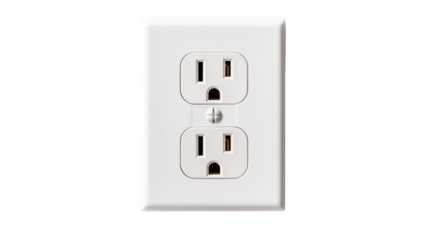 electrical outlet on a transparent background